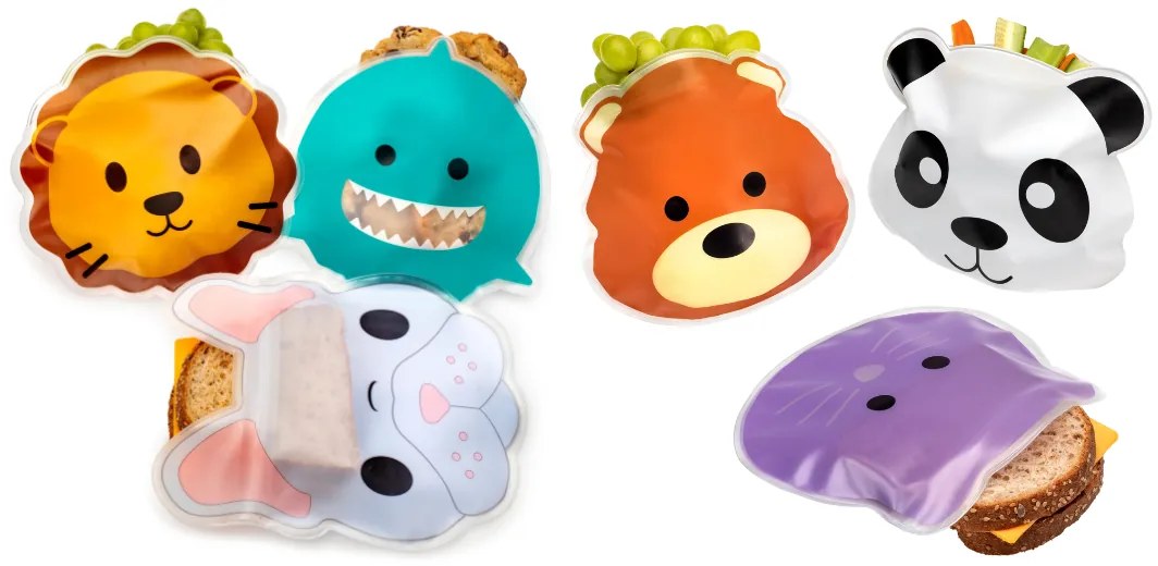 Opakovateľne použiteľné vrecúška na desiatu - 6 ks