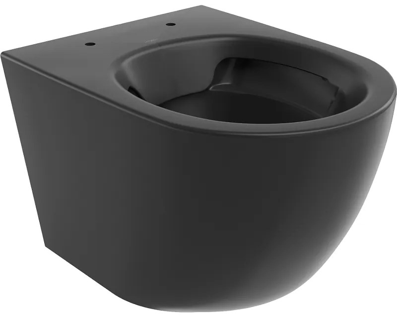 Mexen Lena, závesná WC misa 48x36 cm, Rimless, čierna matná, 3322XX85