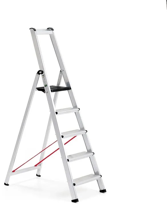 Skladací hliníkový rebrík UPWARD, 5 priečok, výška 1100 mm