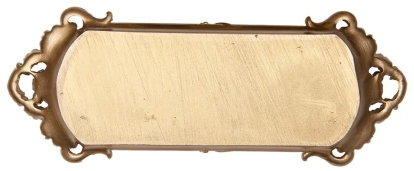 Tray 34x13x3 Cm Gold Colored Plastic - 34*13*3 cm Tray 34x13x3 Cm Gold Colored Plastic - 34*13*3 cm