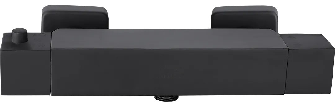 Laveo Kvadrato, sprchová batéria nástenná h-59, čierna, LAV-BLQ_74TD