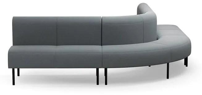 Pohovka VARIETY, 90° vonkajší oblúk, látka Pod CS, striebornošedá