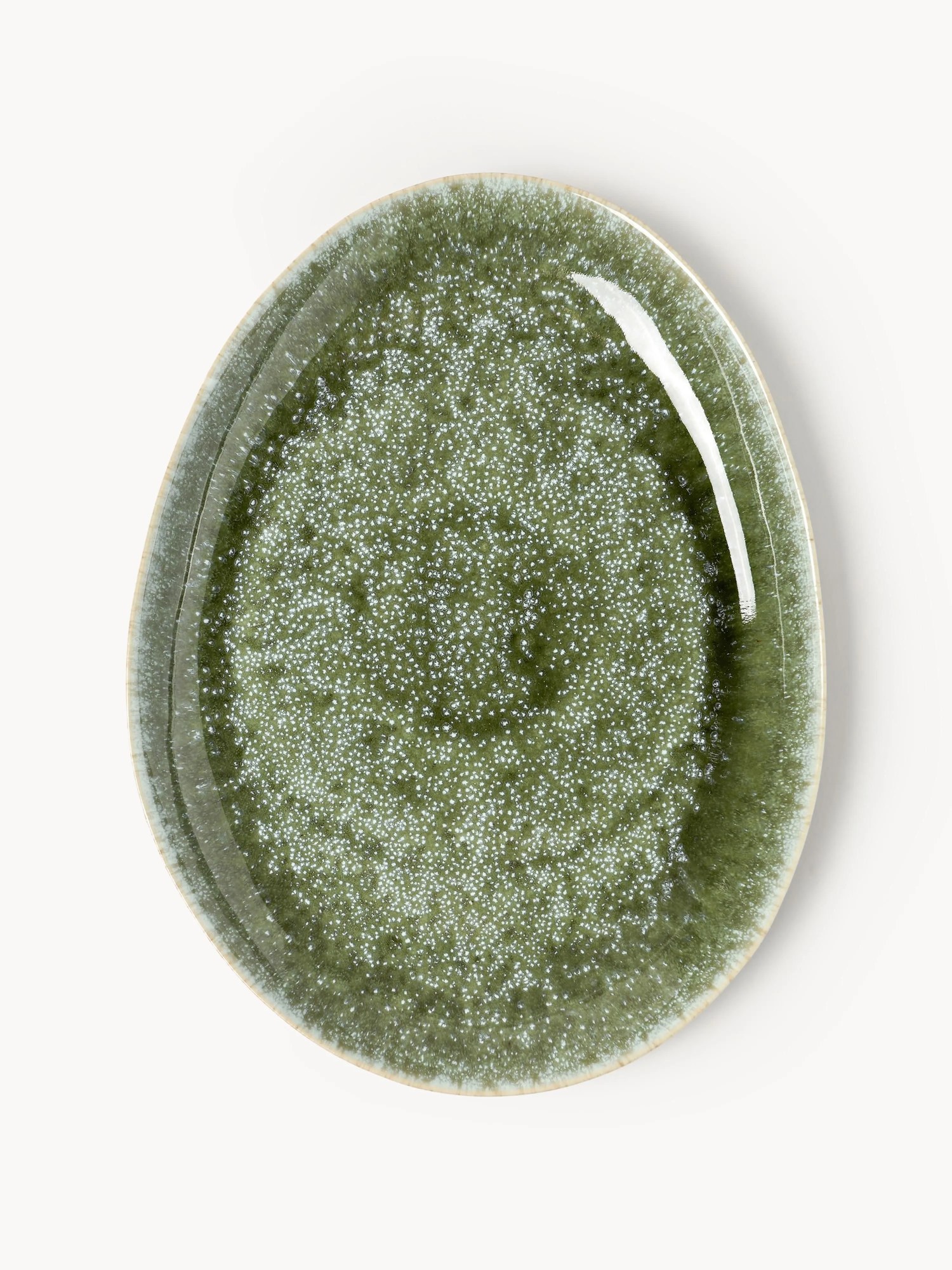 Ručne vyrobené plytké taniere v organickom tvare Macey, 4 ks