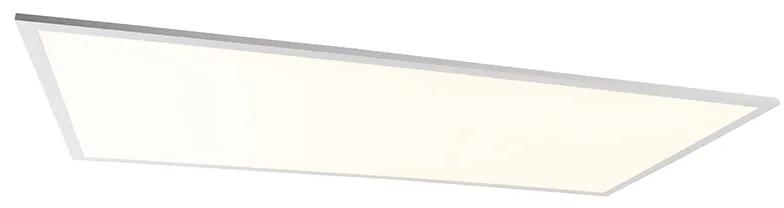 Oceľový LED panel 120 cm vrátane LED s diaľkovým ovládaním - Liv