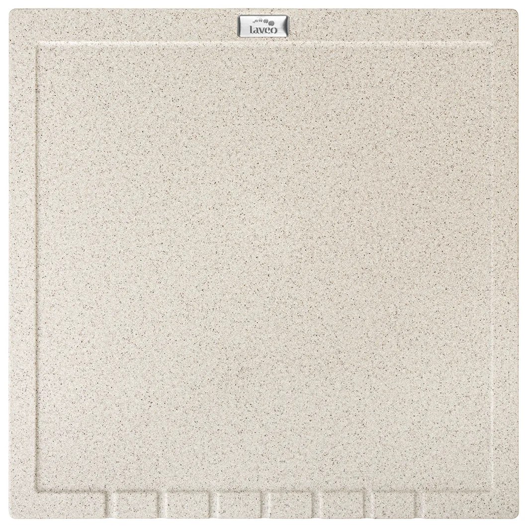 Laveo Halvo, granitový odkvapkávač 350x350x25 mm, béžová, LAV-OBA_401T