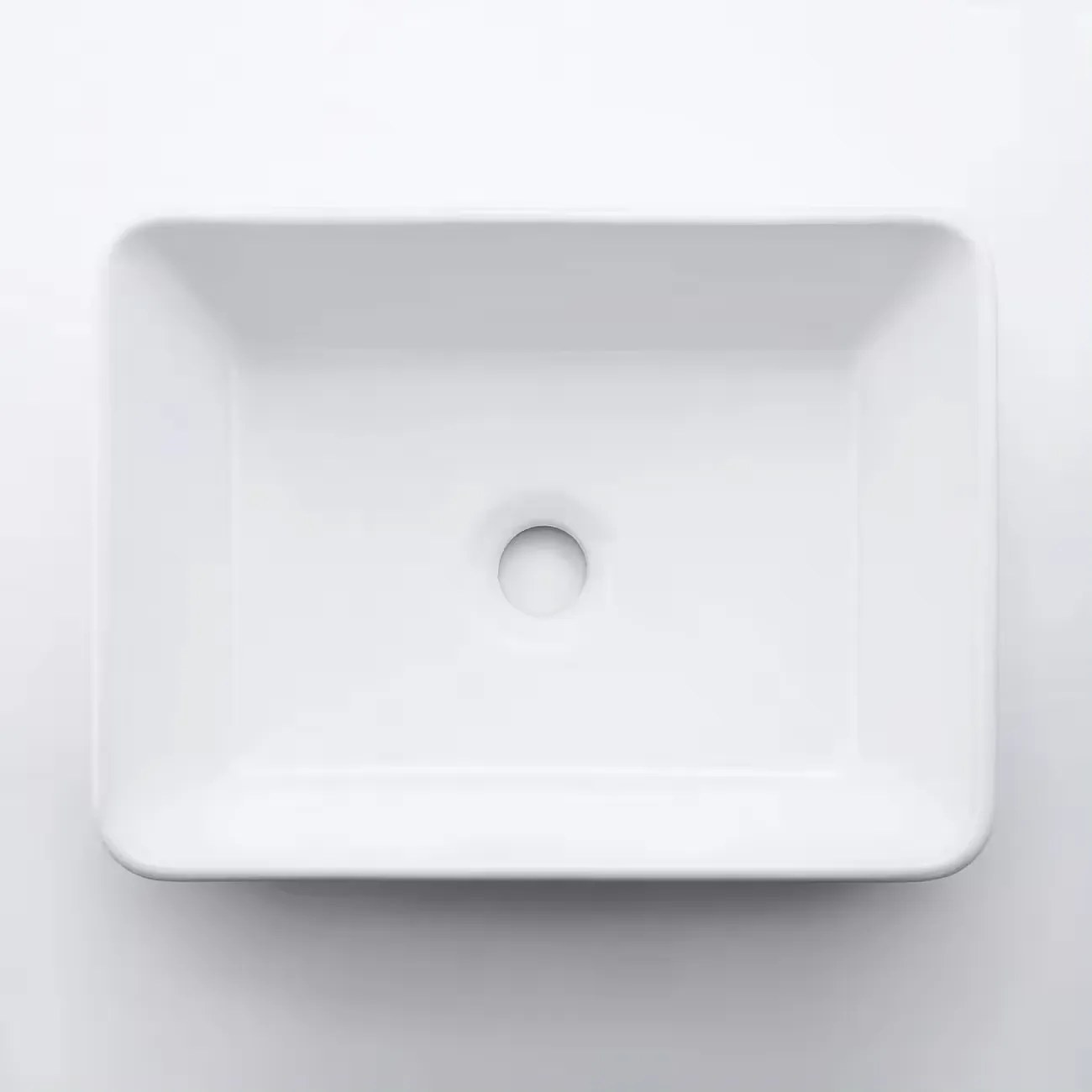 Erga Belle, umývadlo na dosku 480x370x130 mm, biela lesklá, ERG-V03-YT-038-WH