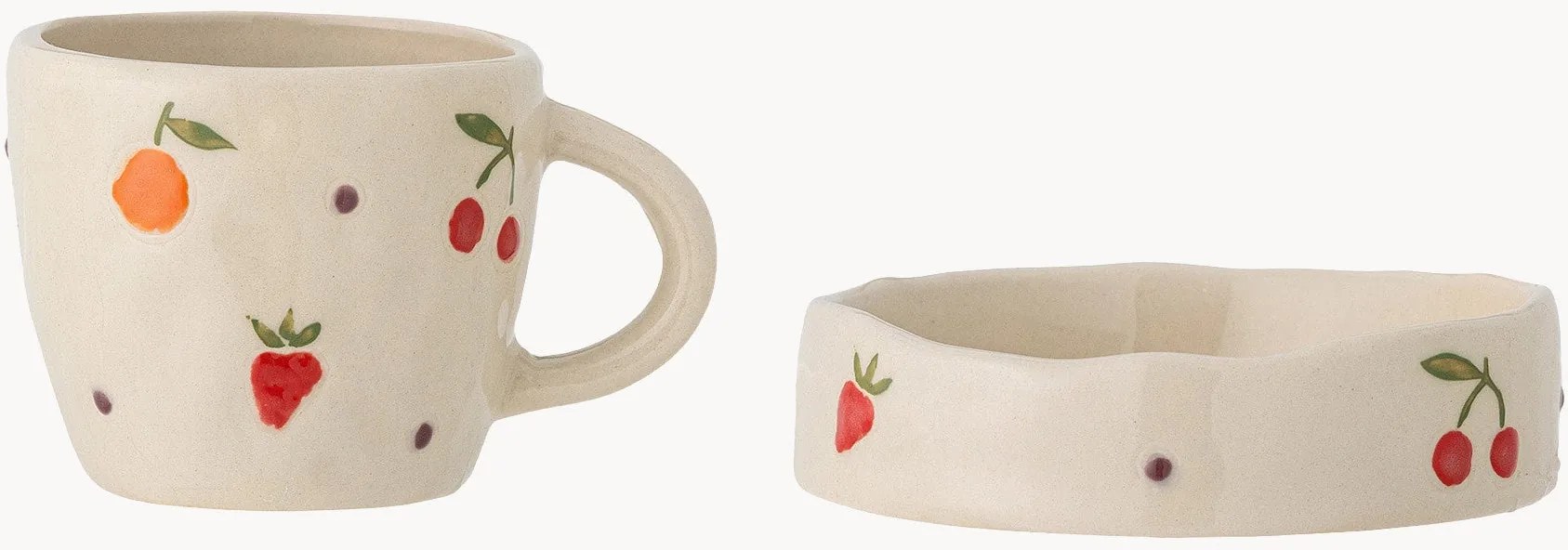 Súprava ručne maľovaného detského riadu Tatiana, 2 ks