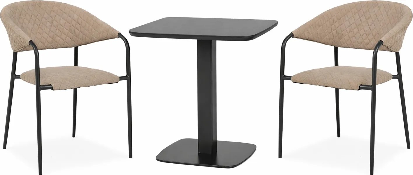 Doppler Picaso MELIA LIKA-TEX® mocca - záhradná/gastro súprava 2+1