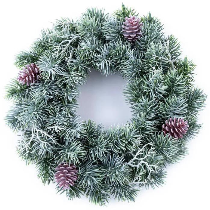 Umelý veniec čečiny srienistý, pr. 36 cm