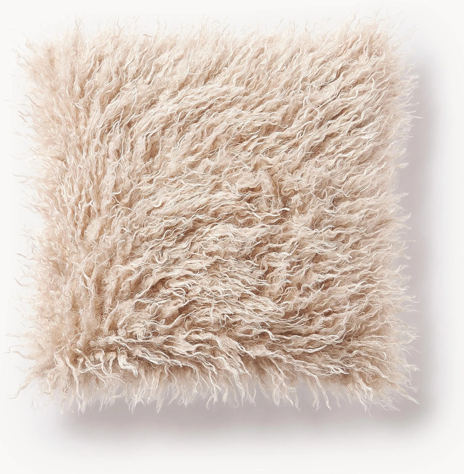 Obliečka na vankúš z umelej kožušiny Morten, huňatá