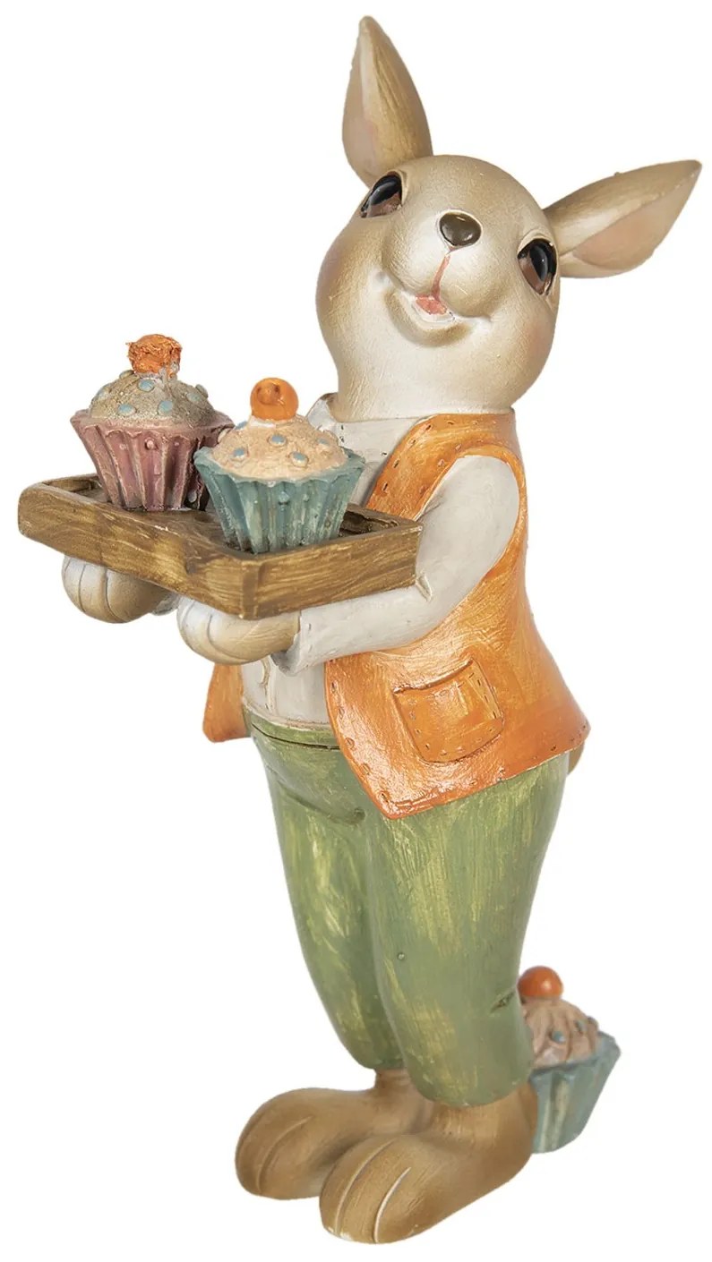 Veľkonočné dekorácie králika s muffiny - 11 * 6 * 16 cm