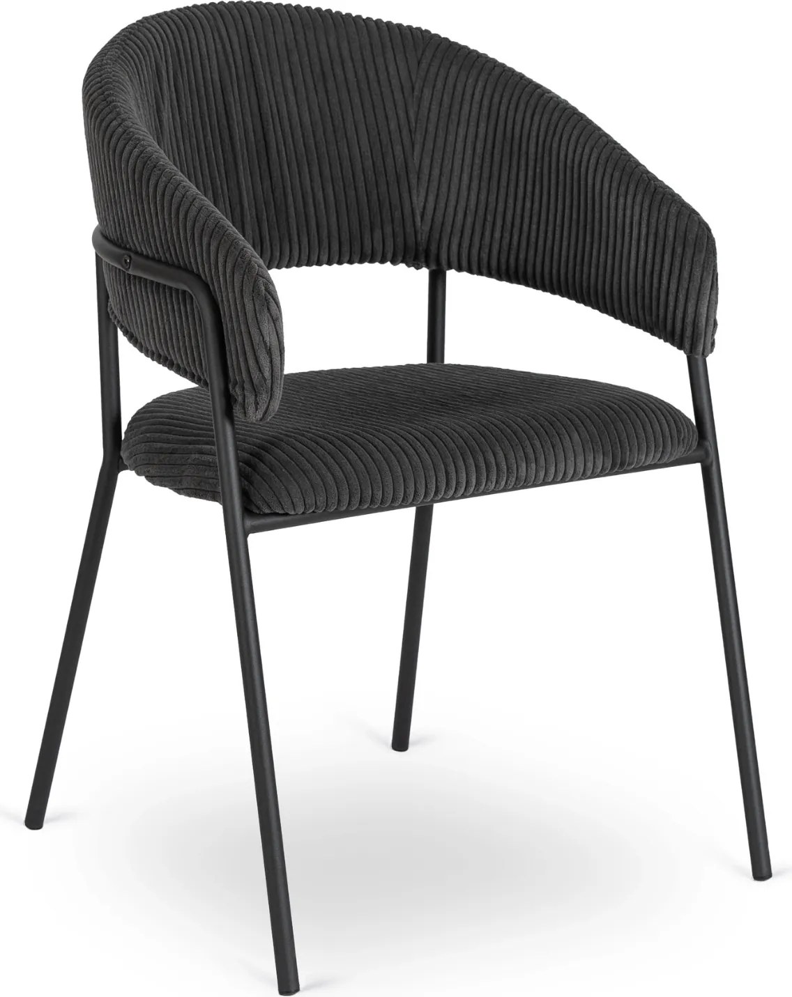 PROXIMA.store - Čalúnená jedálenska stolička TINKA FARBA: čierna