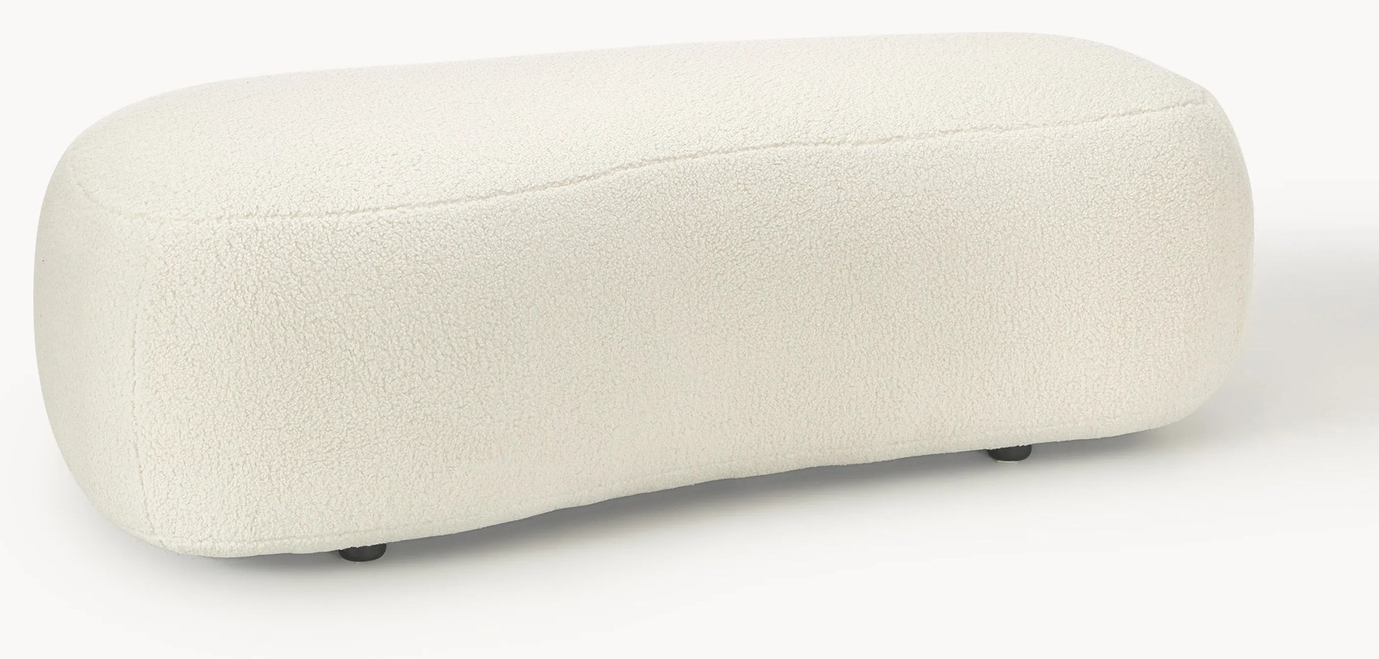 XL plyšová taburetka Alba