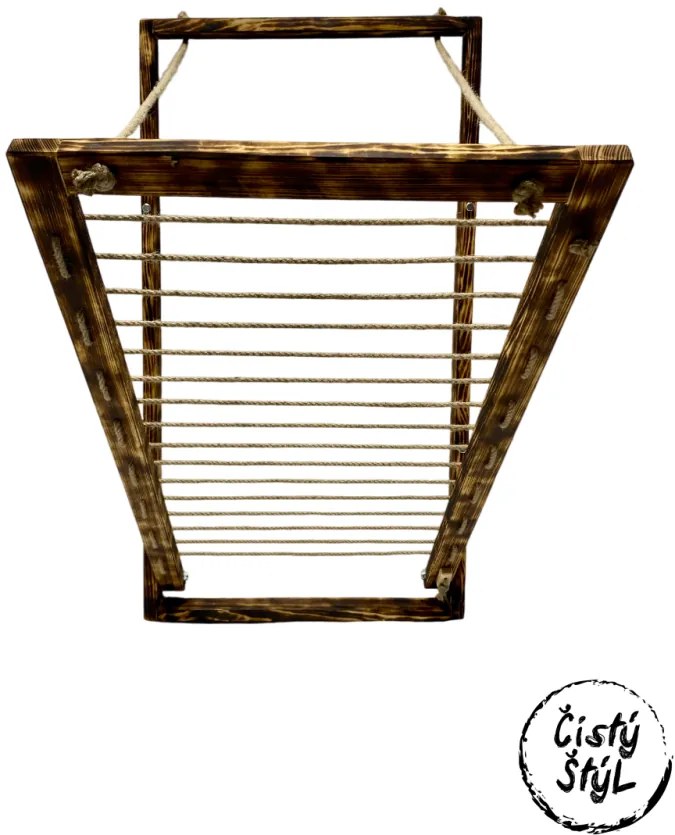 Nástenný úzky sušiak - tmavý