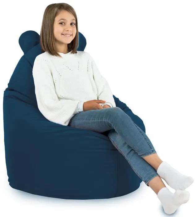 Detské kreslo Sako TEDDY – mäkké plyšové kreslo pre najmenších Farba: Granatový