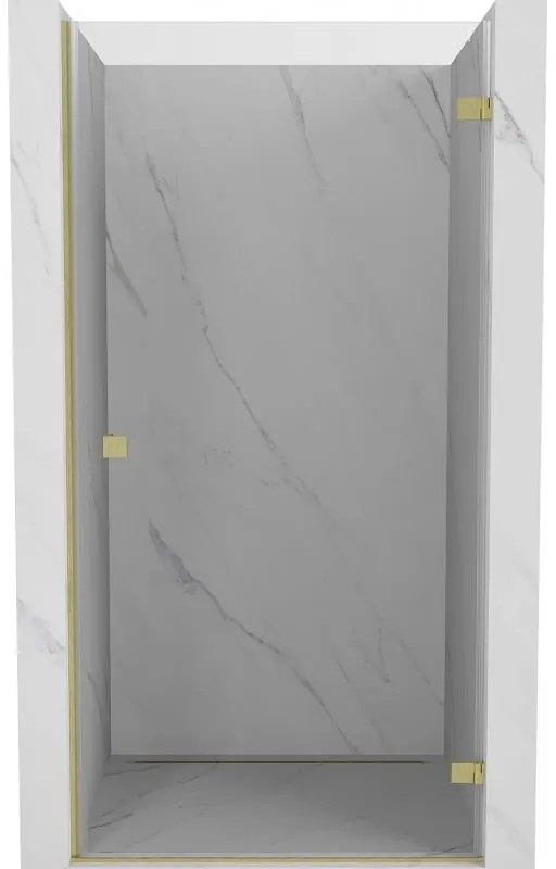 Mexen, Mexen Lunar-B pravé otočné sprchové dvere 70 cm, transparentné, brúsené zlaté - 832-070-000-55-00-P