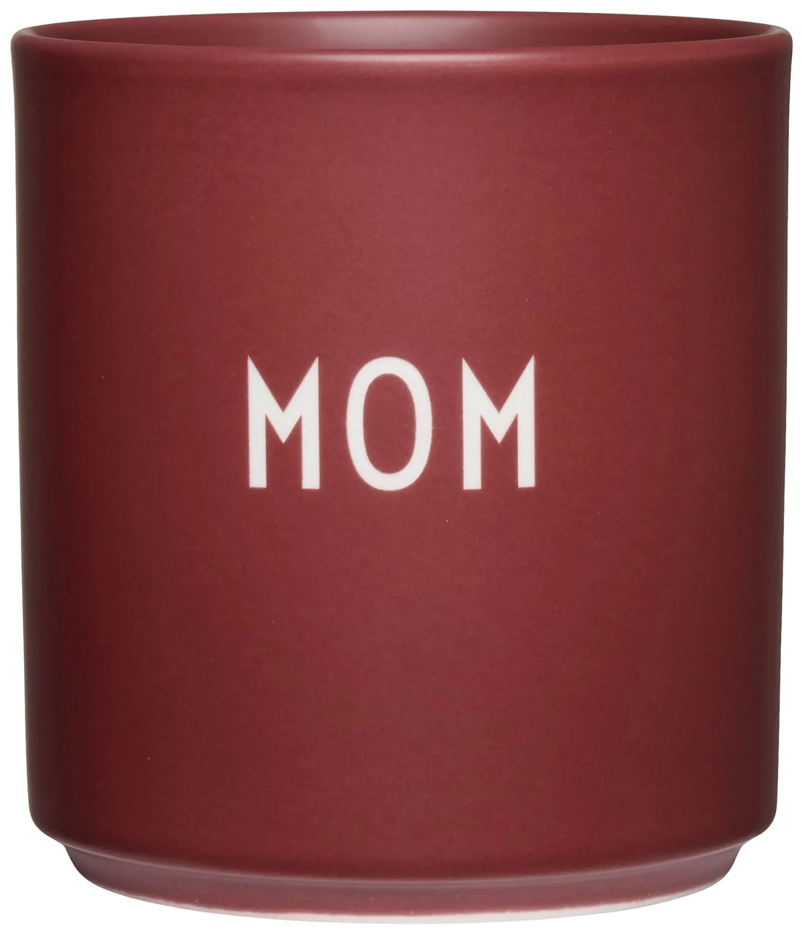 DESIGN LETTERS Porcelánový hrnek Mom Burgundy 300 ml