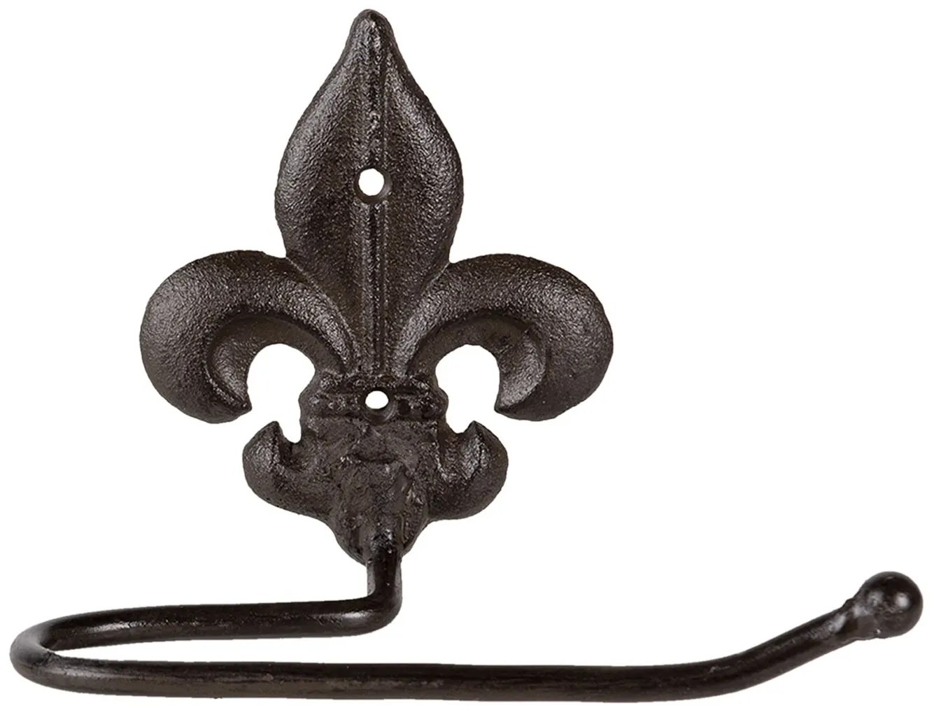 Hnedo čierny liatinový držiak na utierky - 17 * 12 * 14 cm