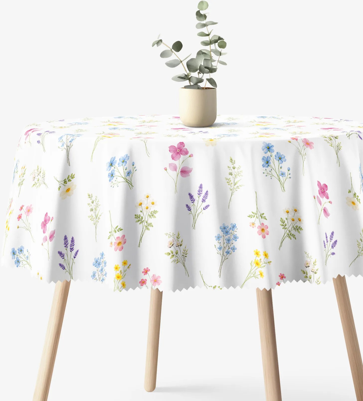 Goldea okrúhly teflónový obrus - kvetinová záhrada Ø 100 cm