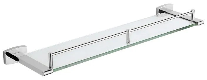 Mexen príslušenstvo, ZOJA sklenená polička, chrómová, 7019137-00