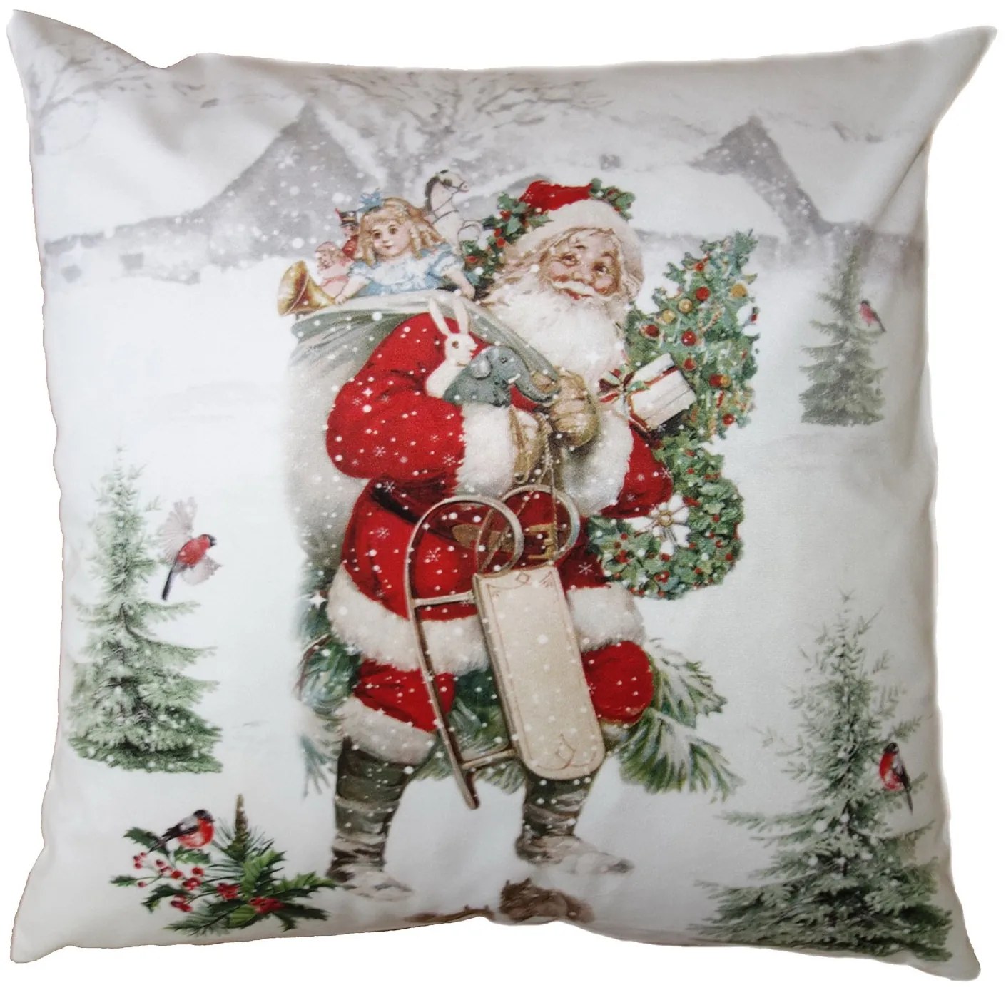 Povlak na vankúš so Santom - 45 * 45 cm Povlak na vankúš so Santom - 45 * 45 cm