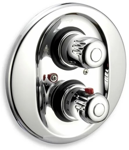 Novaservis Aquamat, vaňová batéria s termostatom pod omietku, na 2 výstupy, chróm 2650R,0