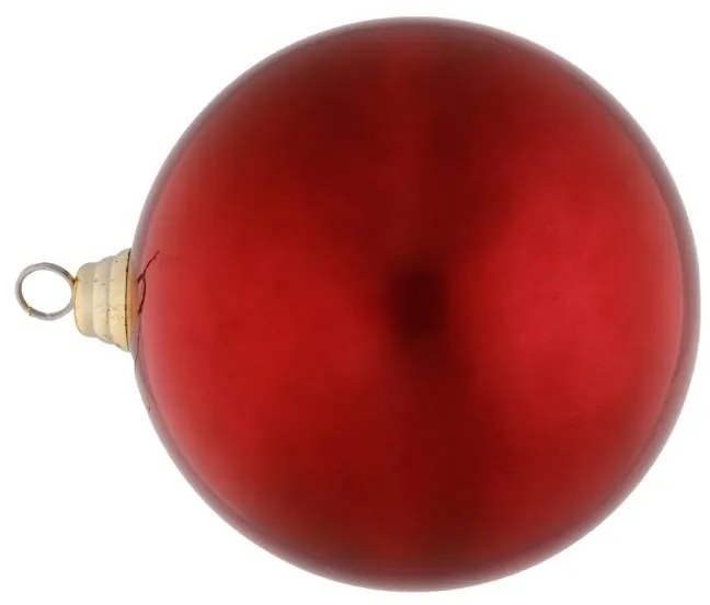 DECOLED Plastová koule, prům. 20 cm, vínová, lesklá