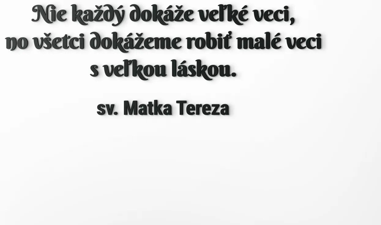 drevko Drevený citát na stenu Matka Tereza Rozmer obrazu: 29,5 x 84,5 cm, Farba dekorácie: Čierna
