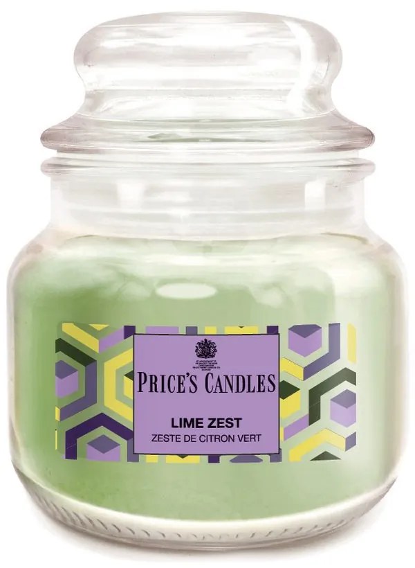 Price´s Price's MINI vonná svíčka ve skle Lime Zest - hoření 30h
