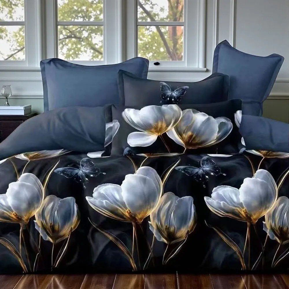 Posteľné obliečky Homa EDIT DARK 7-dielna sada 140x200 cm