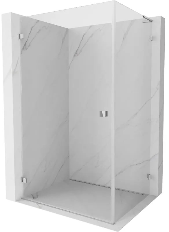 Mexen Lunar-B L, 1-krídlový sprchový kút, ľavý, 75 x 70 cm, 8mm číre sklo, chrómový profil, 832L-075-070-01-00-L