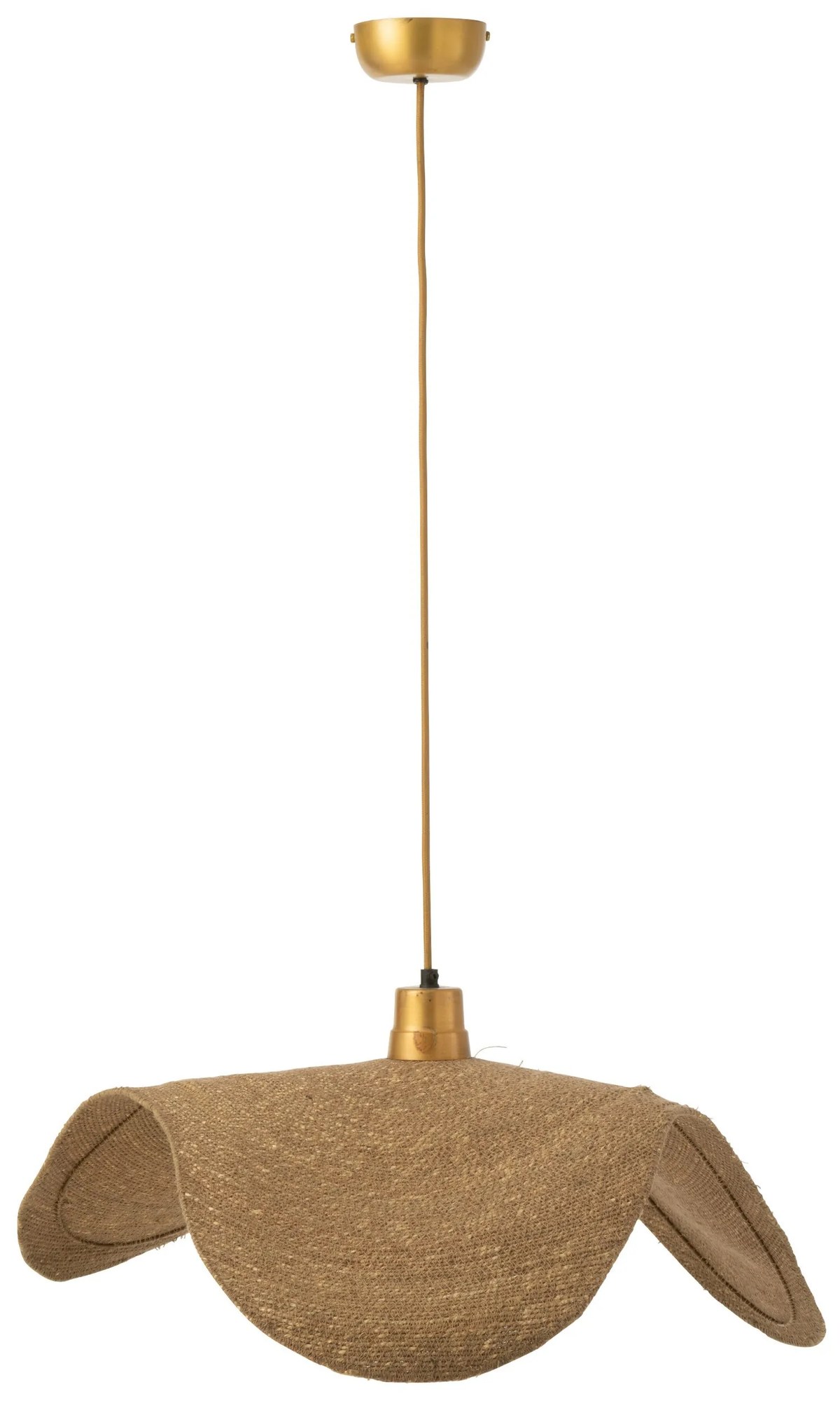 Prírodné stropné svetlo s tienidlom z trávy Moonj M - 65*75*8 cm