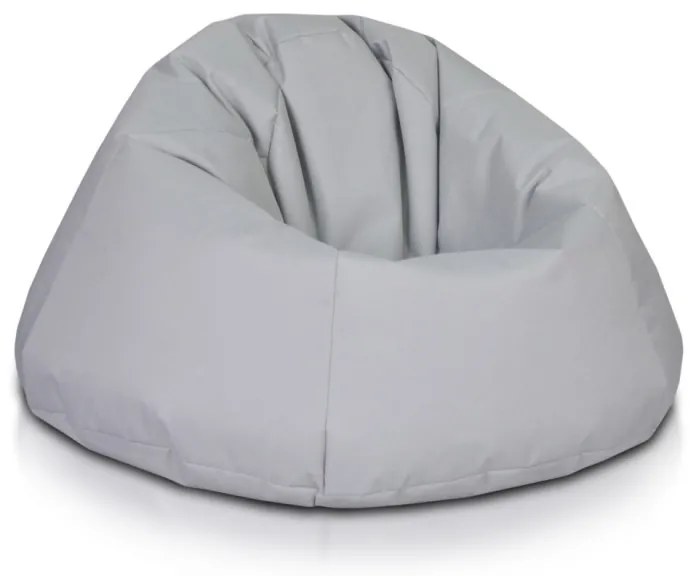 INTERMEDIC SK - Sedací vak Relax 110x70 cm | kreslo na oddych z ekokože alebo polyesteru, 300 l Farba: NC13 - Sivá svetlá (Polyester)