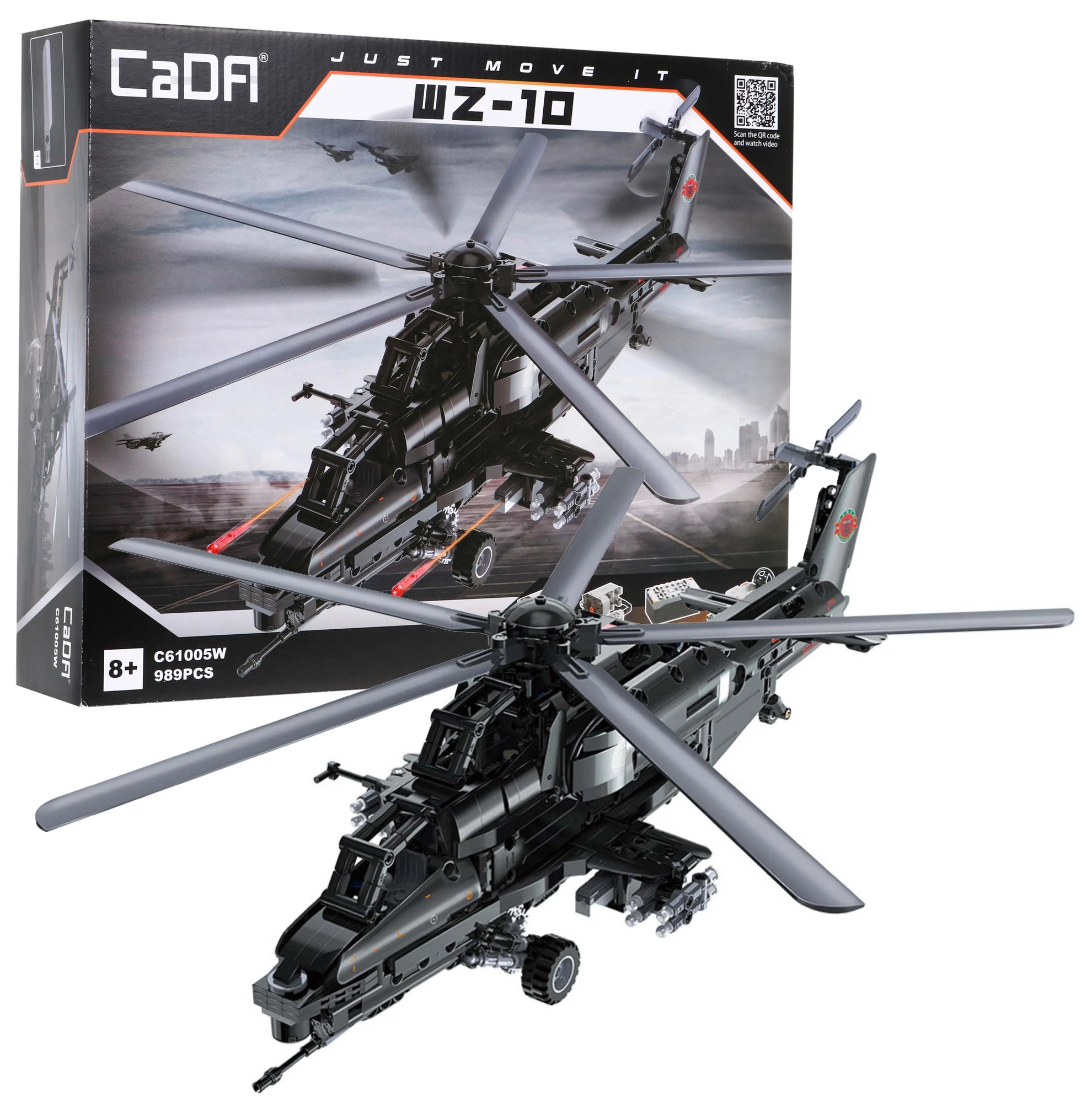 RAMIZ Stavebnica CaDA 989 el. bojový vrtuľník C61005W