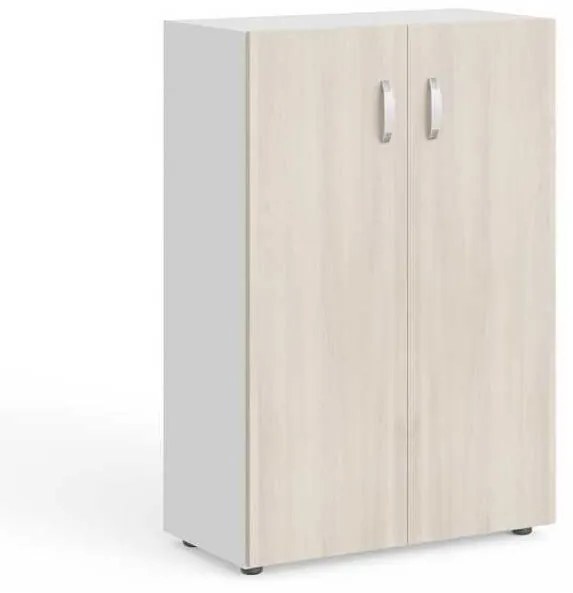 Stredná skriňa Manager 79,8 x 42,2 x 119,5 cm, agát svetlý / biela