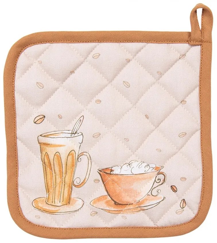 Béžová bavlnená detská chňapka - podložka Your Favorite Breakfast - 20*20 cm