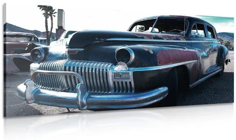 Obraz auto na vrakovisku
