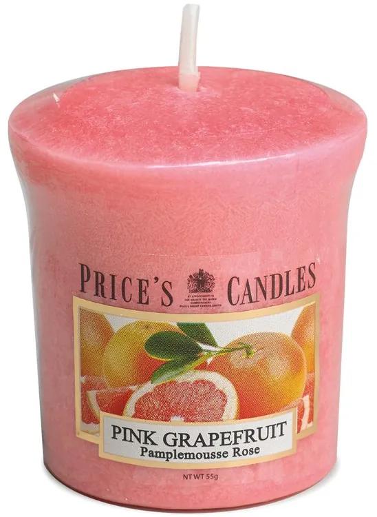 Price´s FRAGRANCE votivná sviečka Ružový grapefruit - horenie 15h