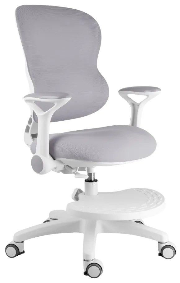 Detská rastúca stolička Neoseat JUNI 006 — látka, sivá