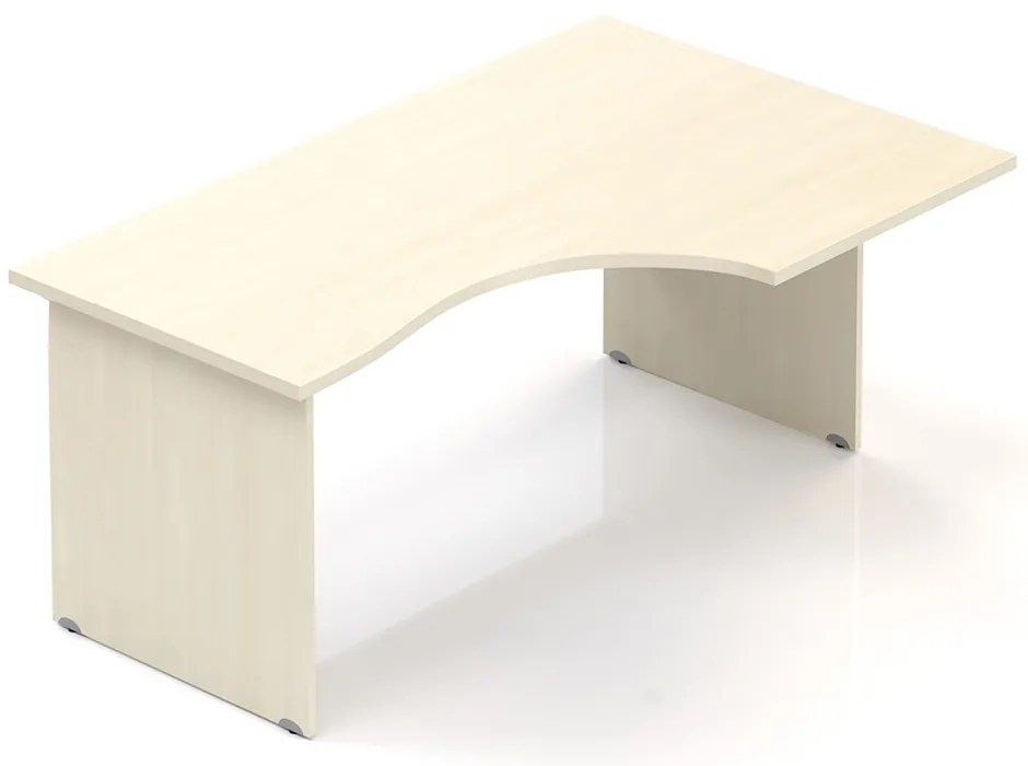 Ergonomický stôl Visio 160 x 100 cm, pravý, javor