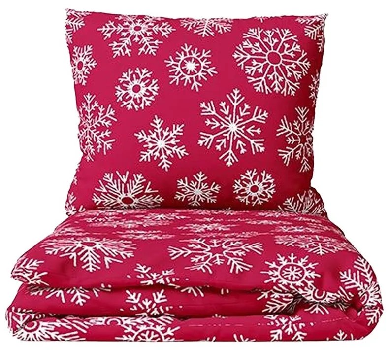 Bavlnené obliečky KARAMA RED WOODS 140x200 cm