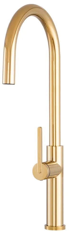 Gamma Slender, vysoká drezová batéria s výsuvným výtokom, h-540, zlatá lesklá, GMA-BS-GD