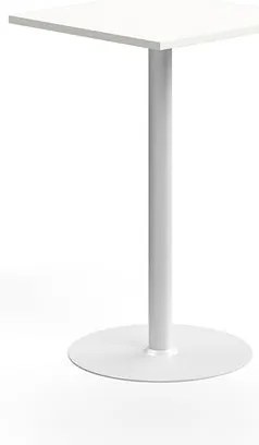 Barový stôl VERTICUS, 700x700x1100 mm, biela