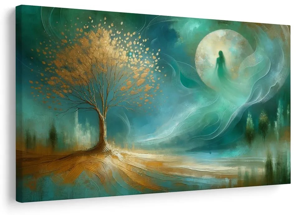 Obraz strom života v mesačnom svite