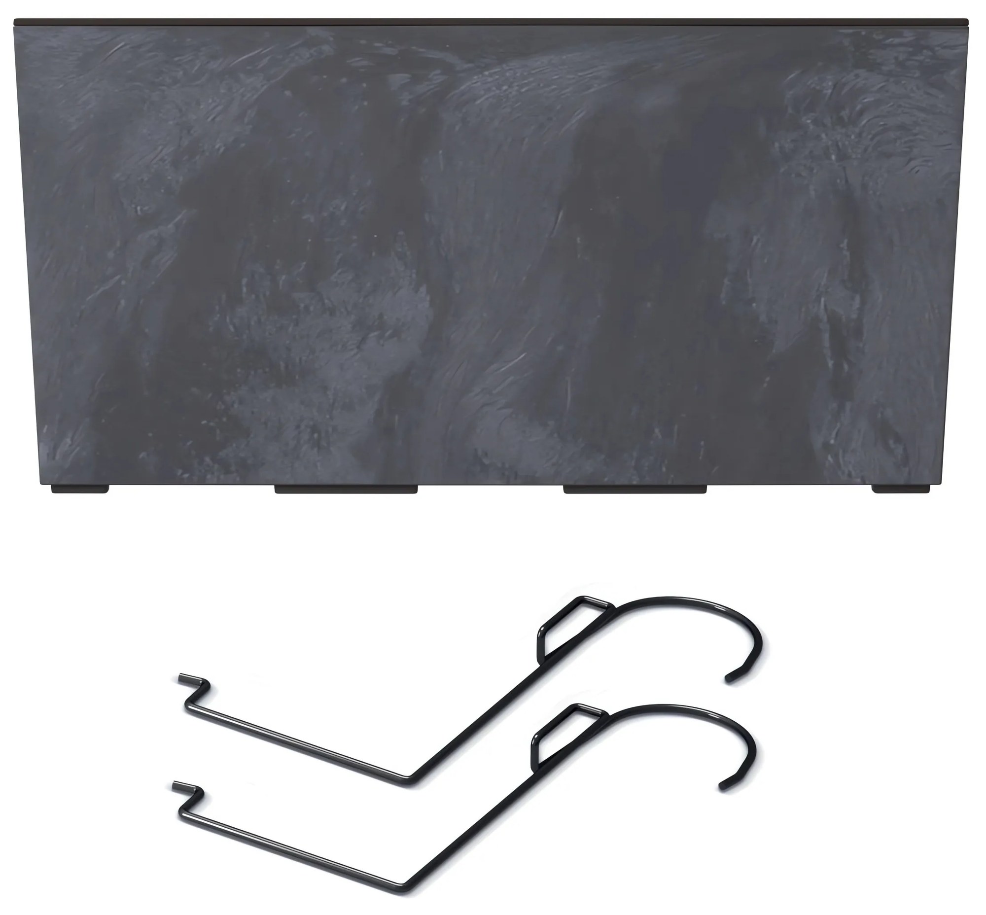 Hrantík s hákmi URBI CASE BETON EFFECT W antracit 58cm