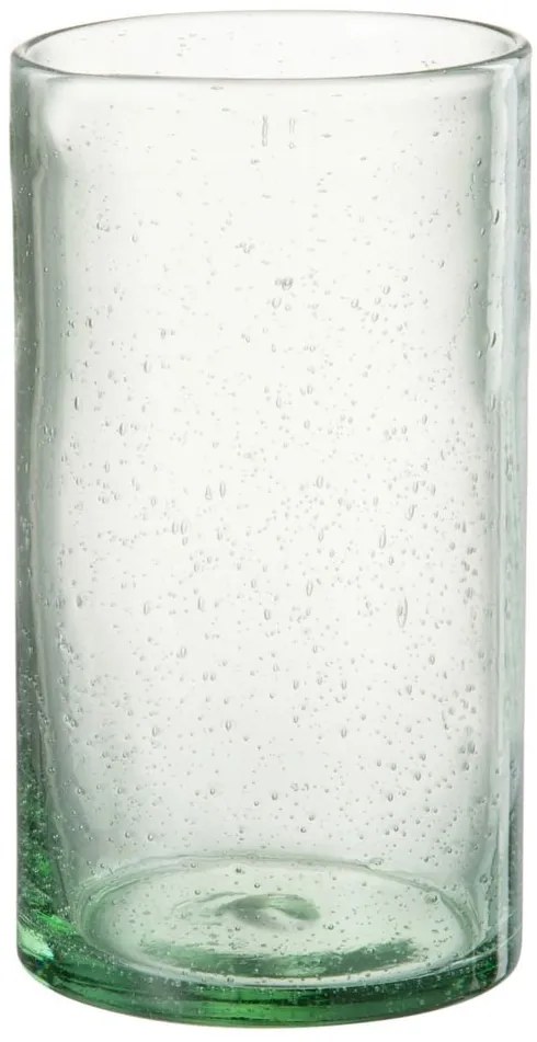Zelený pohár na vodu s bublinkami Lisboa - Ø8*13cm / 500ml