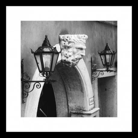 B&W rámovaný obraz 40x40