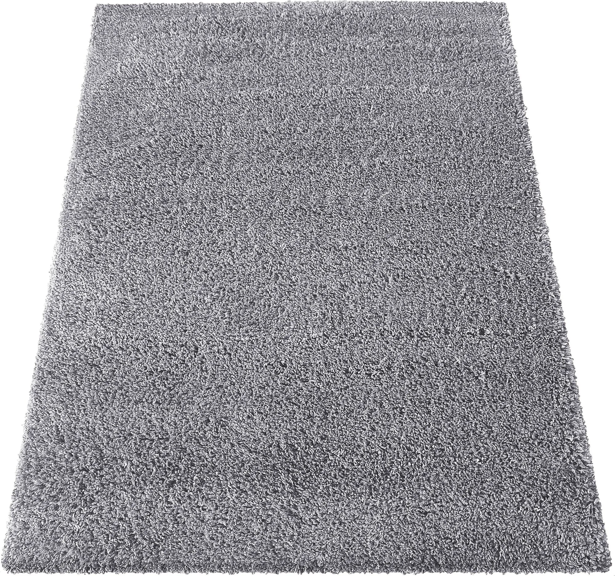 DY Sivý jednofarebný shaggy koberec Santo Rozmer: 160x230 cm