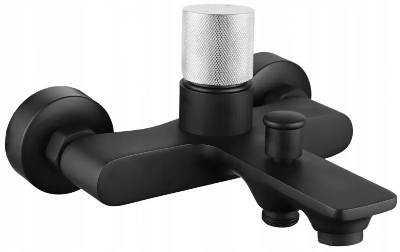 Mexen Royo One Vaňová tlačidlová batéria, čierna-chrómová, 72231-77