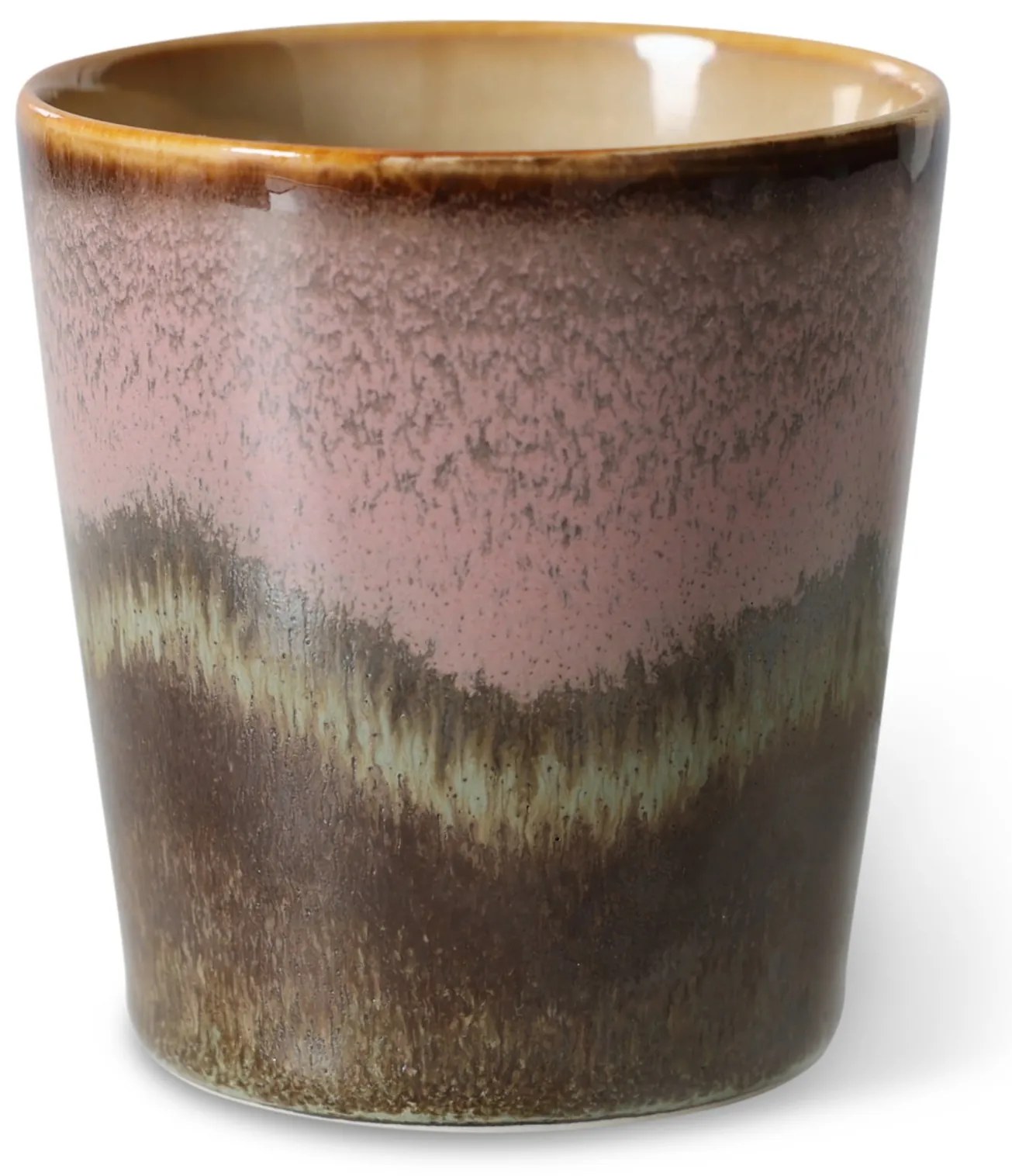 HK living Kameninový hrnček Coffee mug 70's Torrent 230 ml